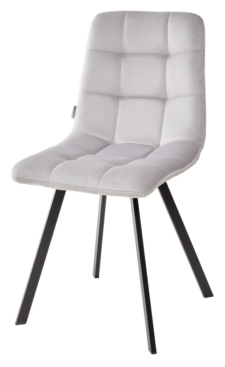 Стул CHILLI SQUARE BLUVEL-03 LIGHT GREY, велюр