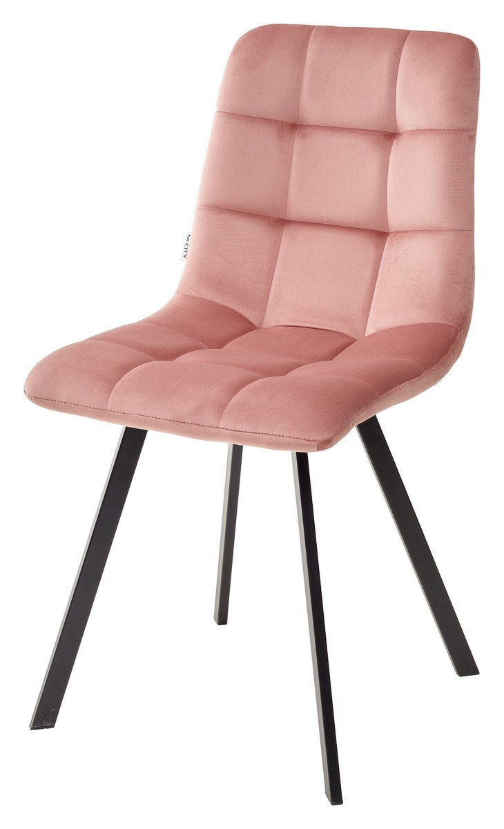 Стул CHILLI SQUARE BLUVEL-52 PINK, велюр