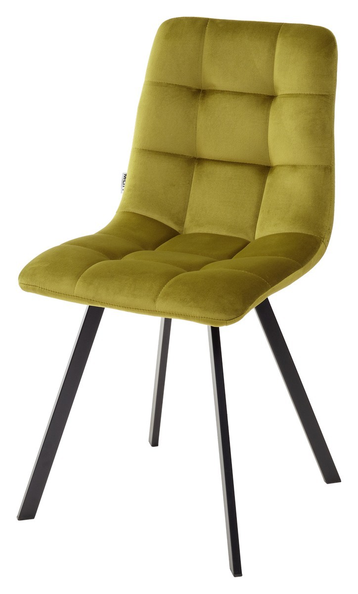 Стул CHILLI SQUARE BLUVEL-75 OLIVA, велюр