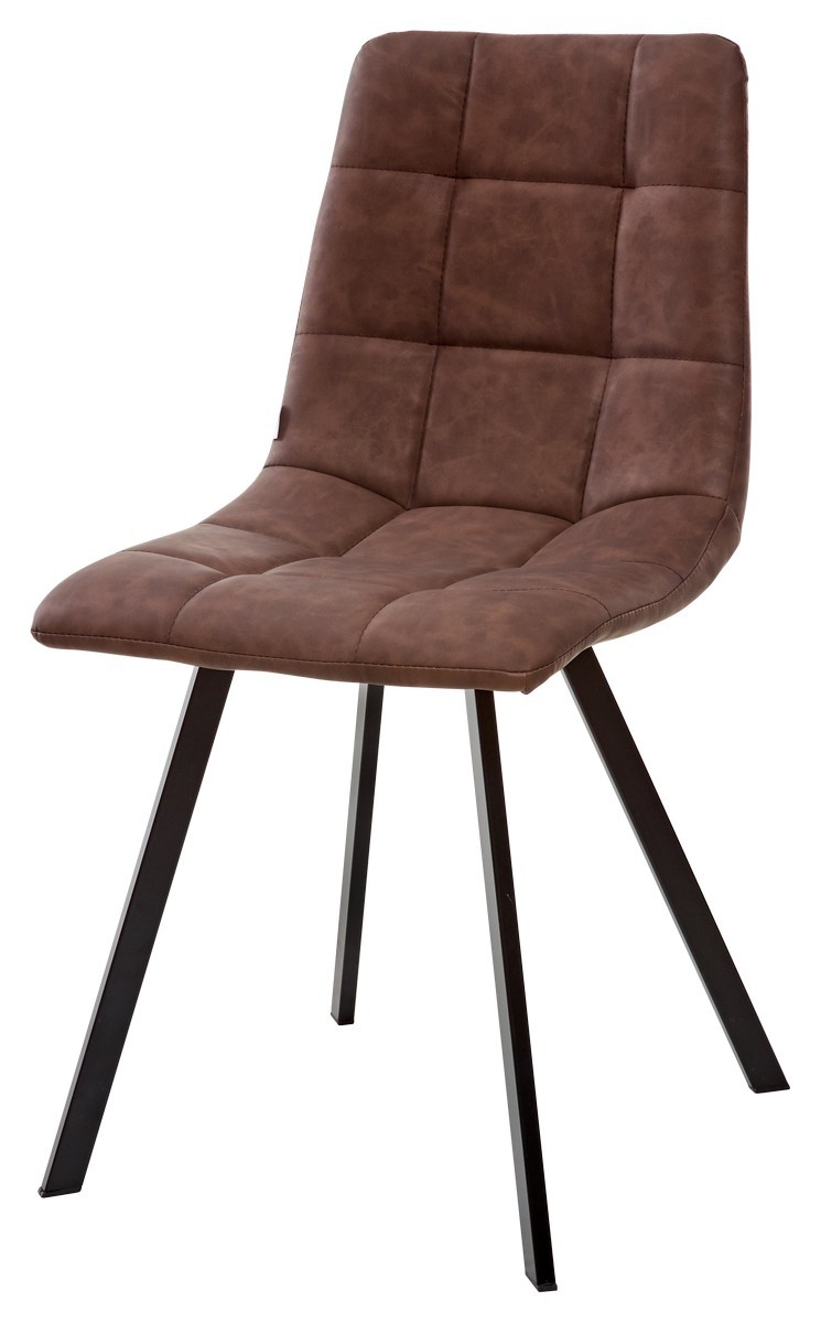 Стул CHILLI SQUARE RU-05 коричневый винтаж, PU