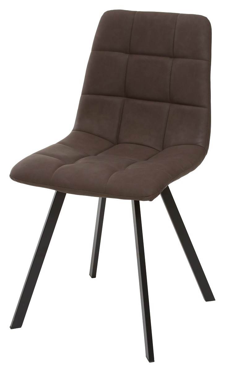 Стул CHILLI SQUARE RU-06 темно-коричневый, PU