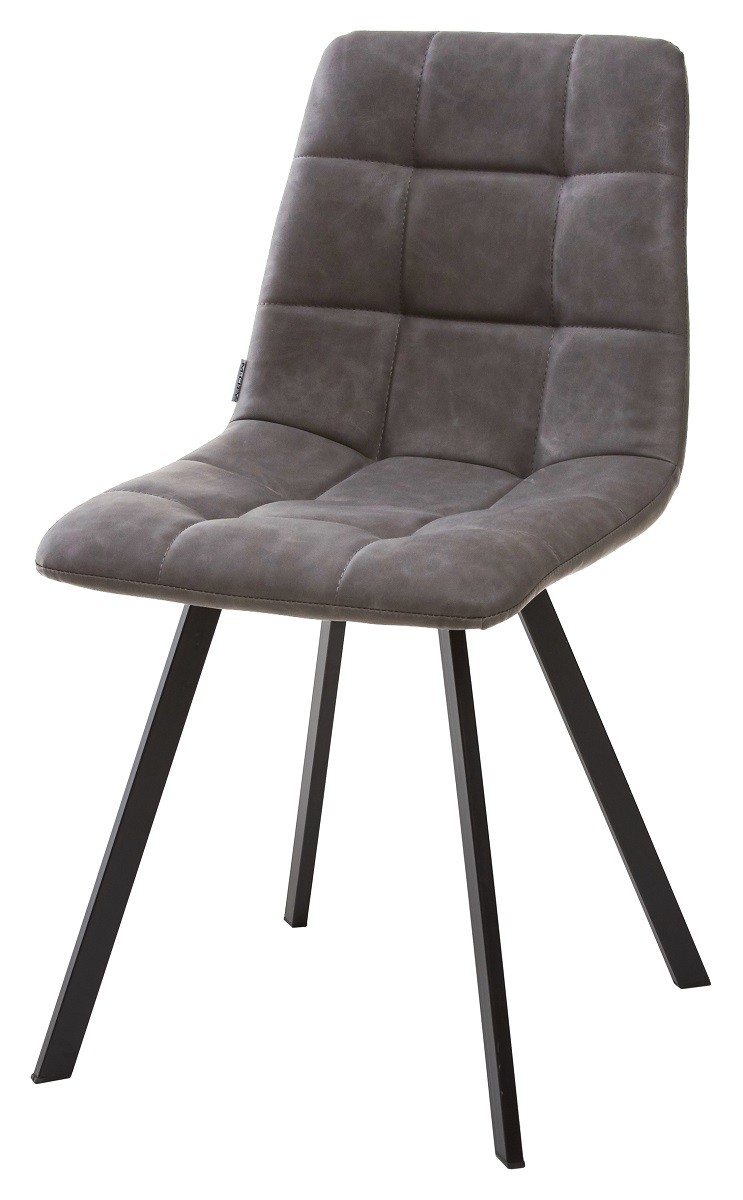 Стул CHILLI SQUARE RU-07 серая сталь, PU