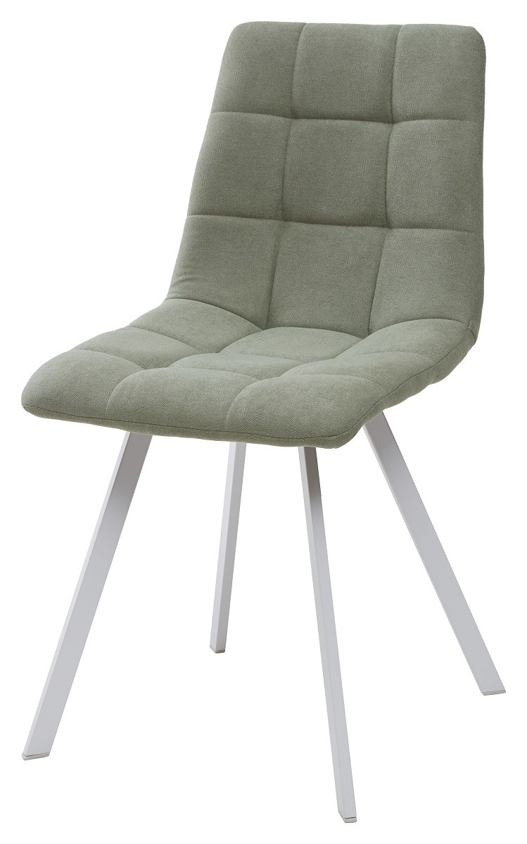 Стул CHILLI SQUARE UF860-11B мятный, ткань/ белый каркас