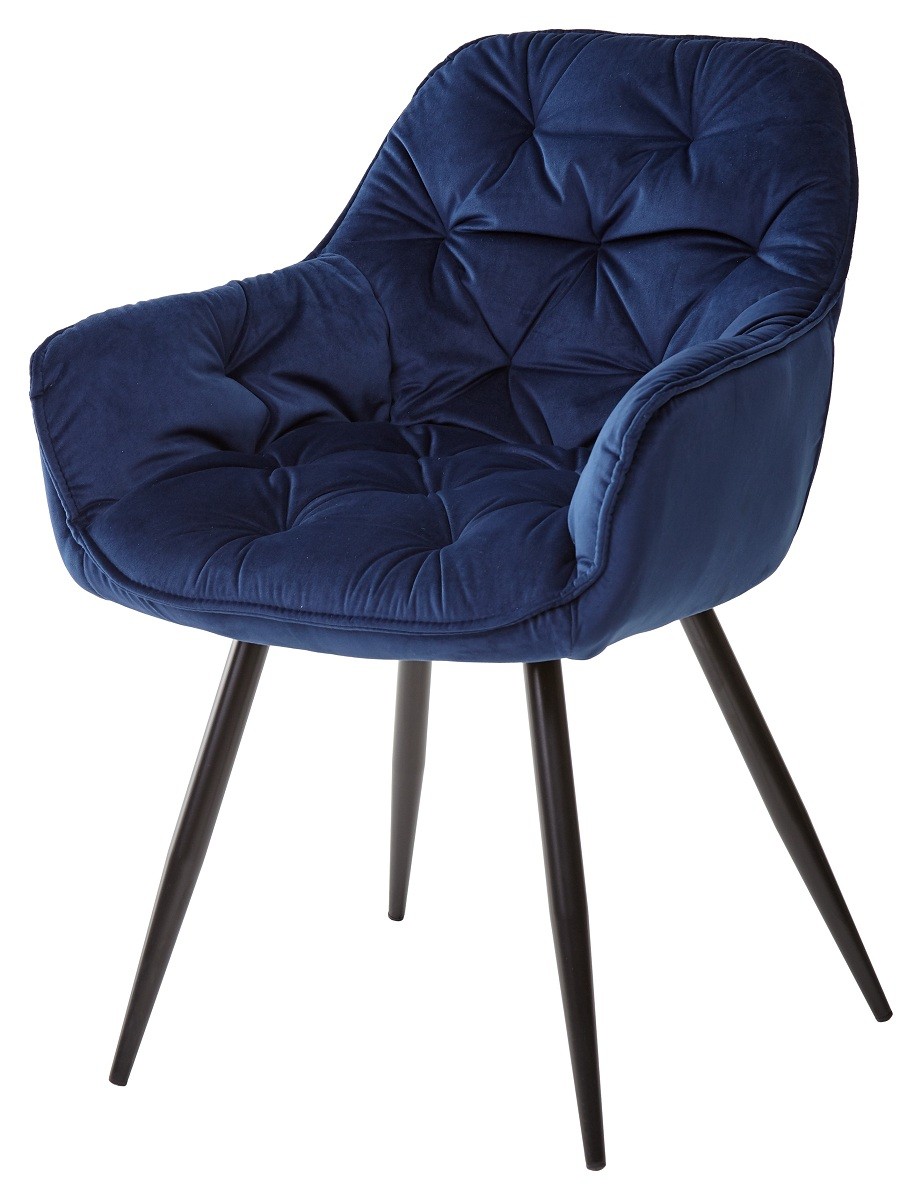 Стул MALTA BLUVEL-86 NAVY BLUE, велюр