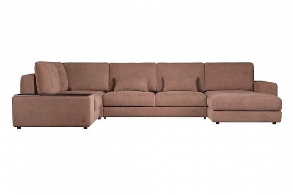 Диван модульный Престон угол с тумбой Verona 74 (744) Dark Brown
