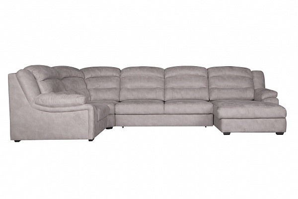 Диван модульный Денвер угол с тумбой Season Light grey