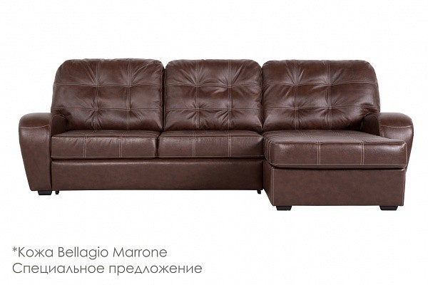 Диван Монреаль с канапе Bellagio Marrone