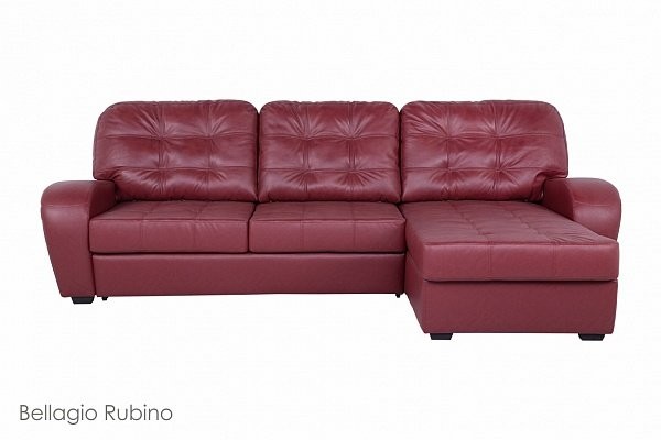 Диван Монреаль с канапе Bellagio Rubino