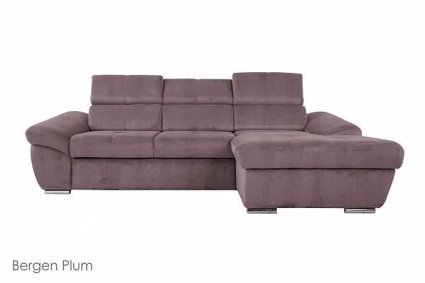Диван Капри с канапе 260 Bergen Plum