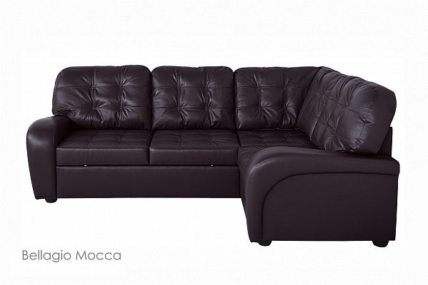 Диван Сидней с тумбой Bellagio Mocca