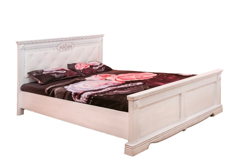 Кровать 160  "Афина"  мягким изголовьем 