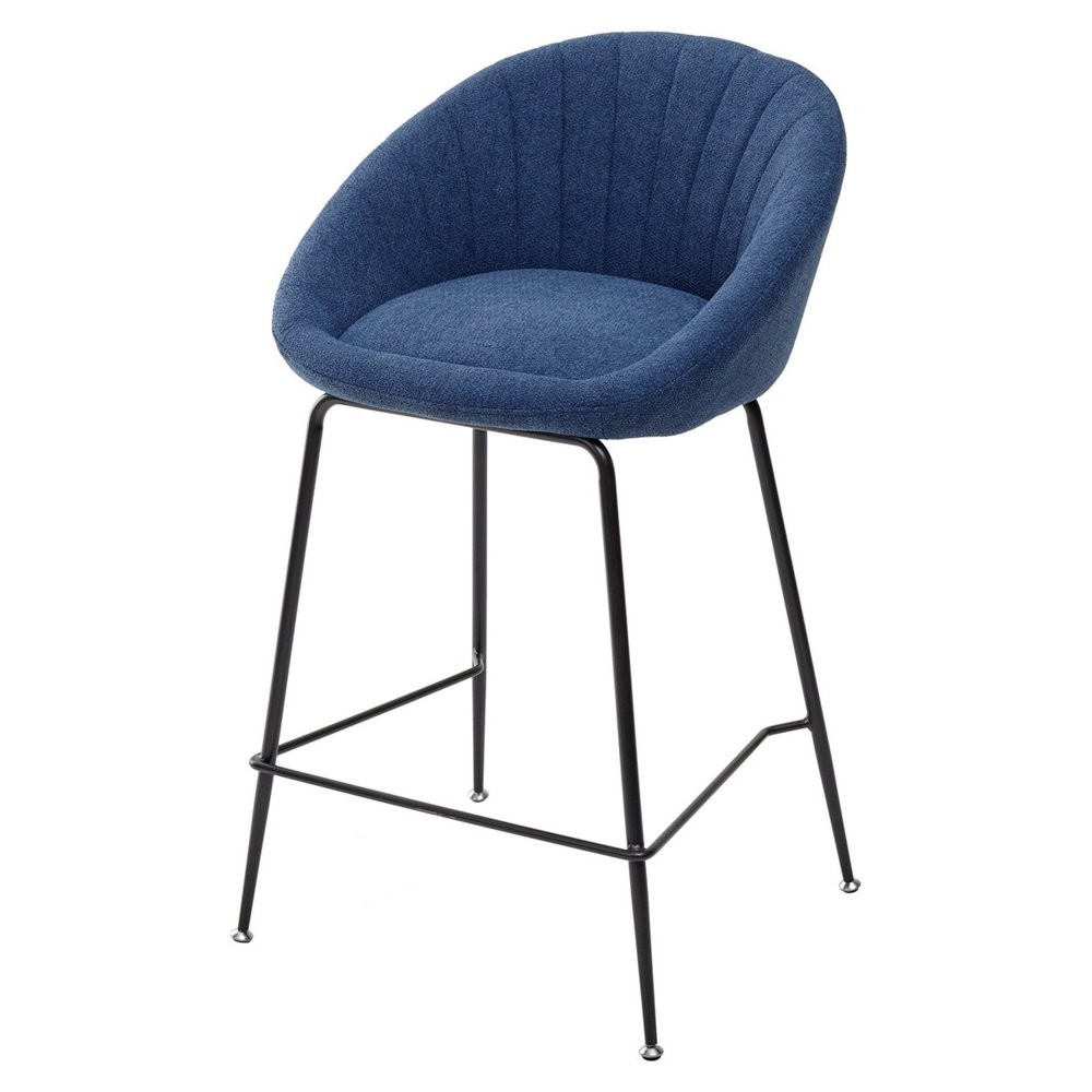 Барный стул ATLAS 9105-26 синий  (H=65cm)