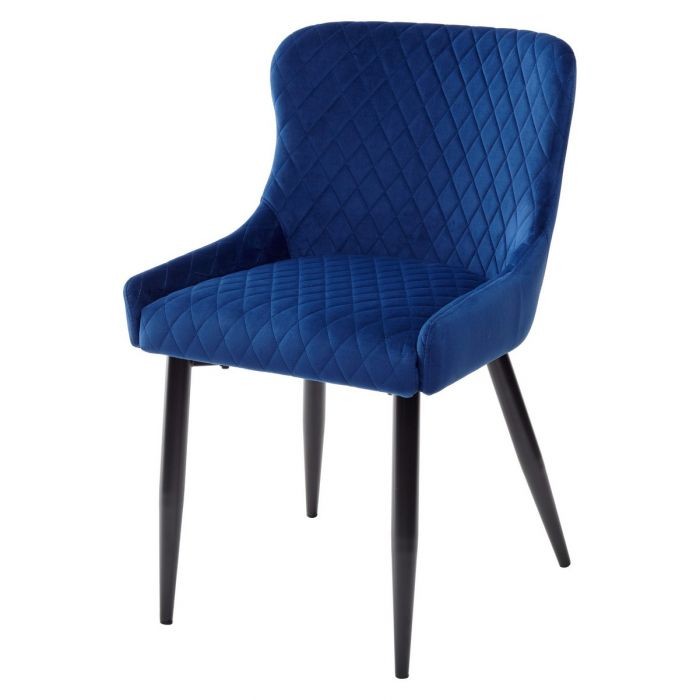 Стул BADEN UF910-19 DARK BLUE, велюр